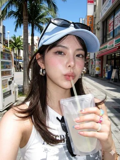 Digicam Outdoor Selfie with Douyin Makeup
